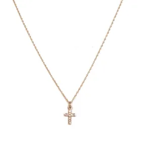 14kt Gold & Diamond Cross