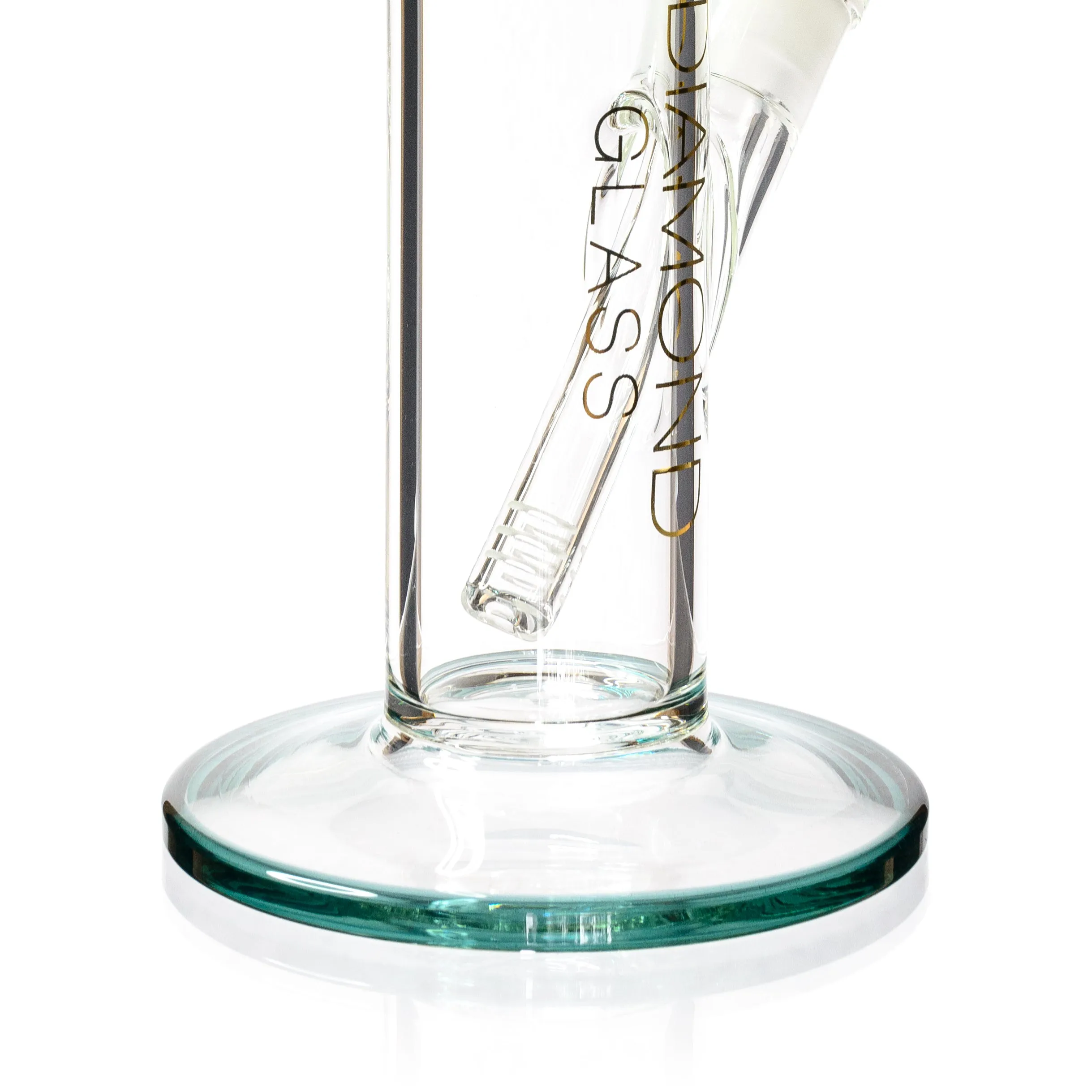 15 Straight Tube Bong w/ Single Chamber 8-Arm Tree Perc, by Diamond Glass