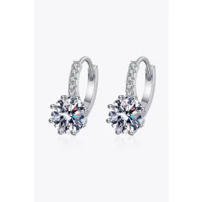 4 Carat Moissanite 925 Sterling Silver Earrings