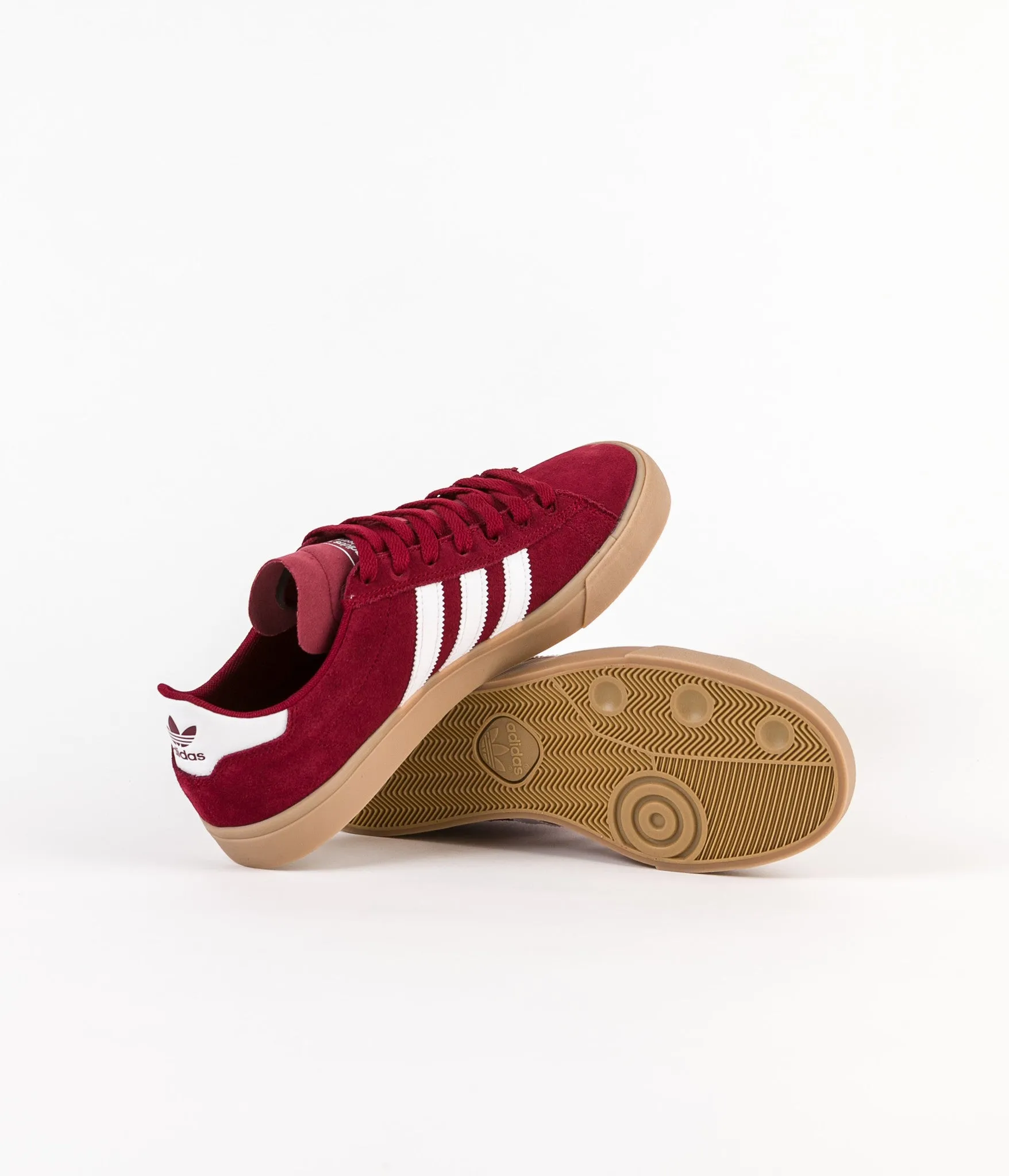 Adidas Campus Vulc II Adv Shoes - Collegiate Burgundy / White / Gum4