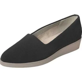 Aerosoles A2 Women's Leverage Shoe Black Fabric Wedge Pumps