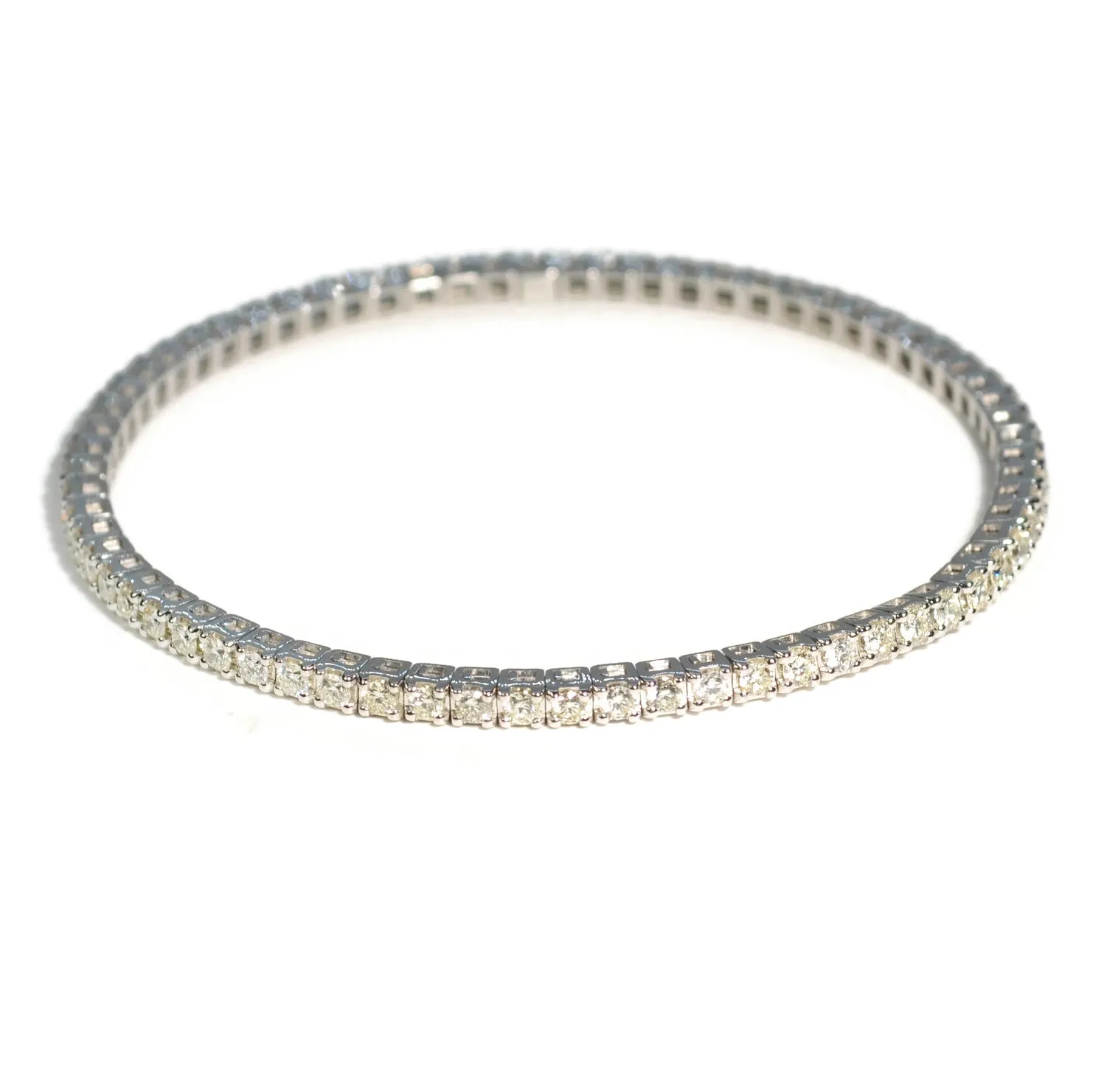 AFJ Diamond Collection - Flexible Diamond Bracelet, White Gold