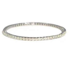 AFJ Diamond Collection - Flexible Diamond Bracelet, White Gold