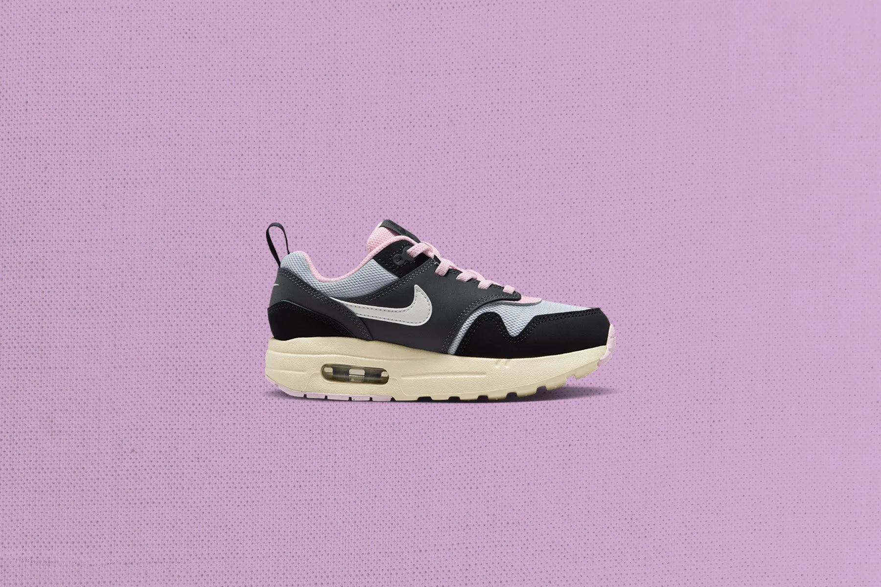 Air Max 1 EZ (PS) 'Pink Foam' - Black/Summit White/Anthracite