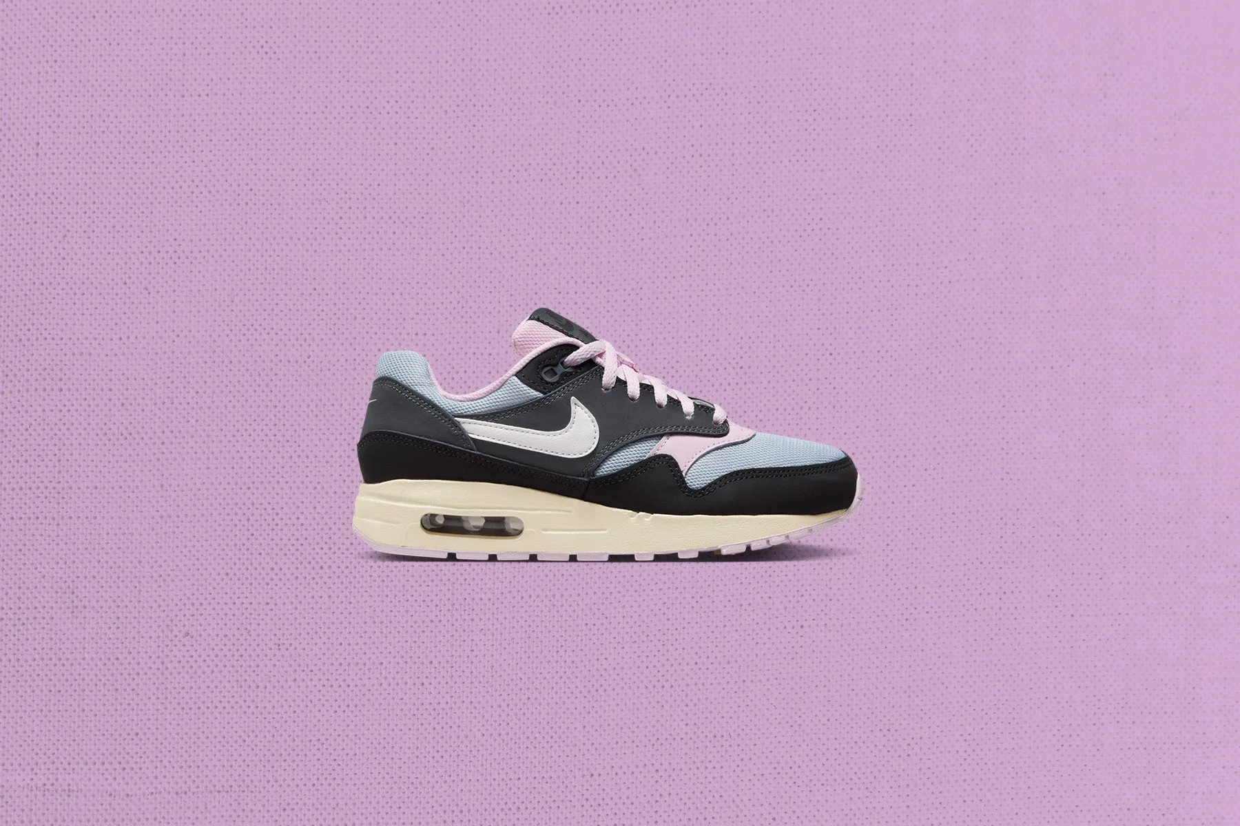 Air Max 1 'Pink Foam' (GS) - Black/Summit White/Anthracite