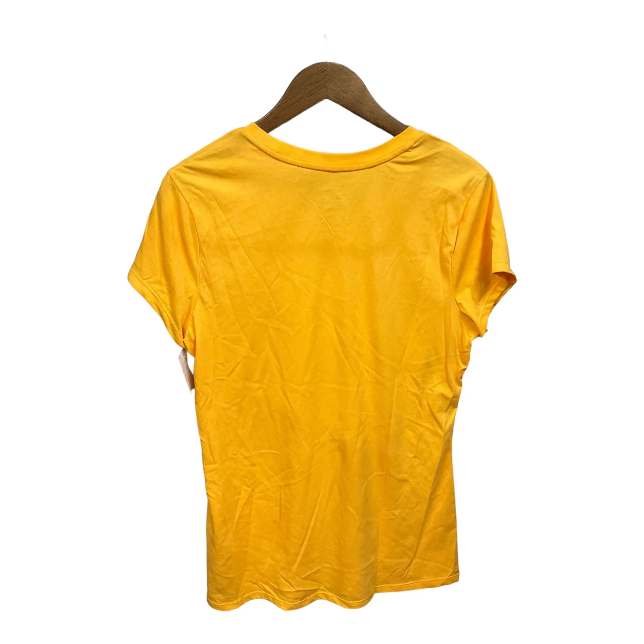 Athletic Top Short Sleeve By Nike Apparel In Yellow, Size: Xl