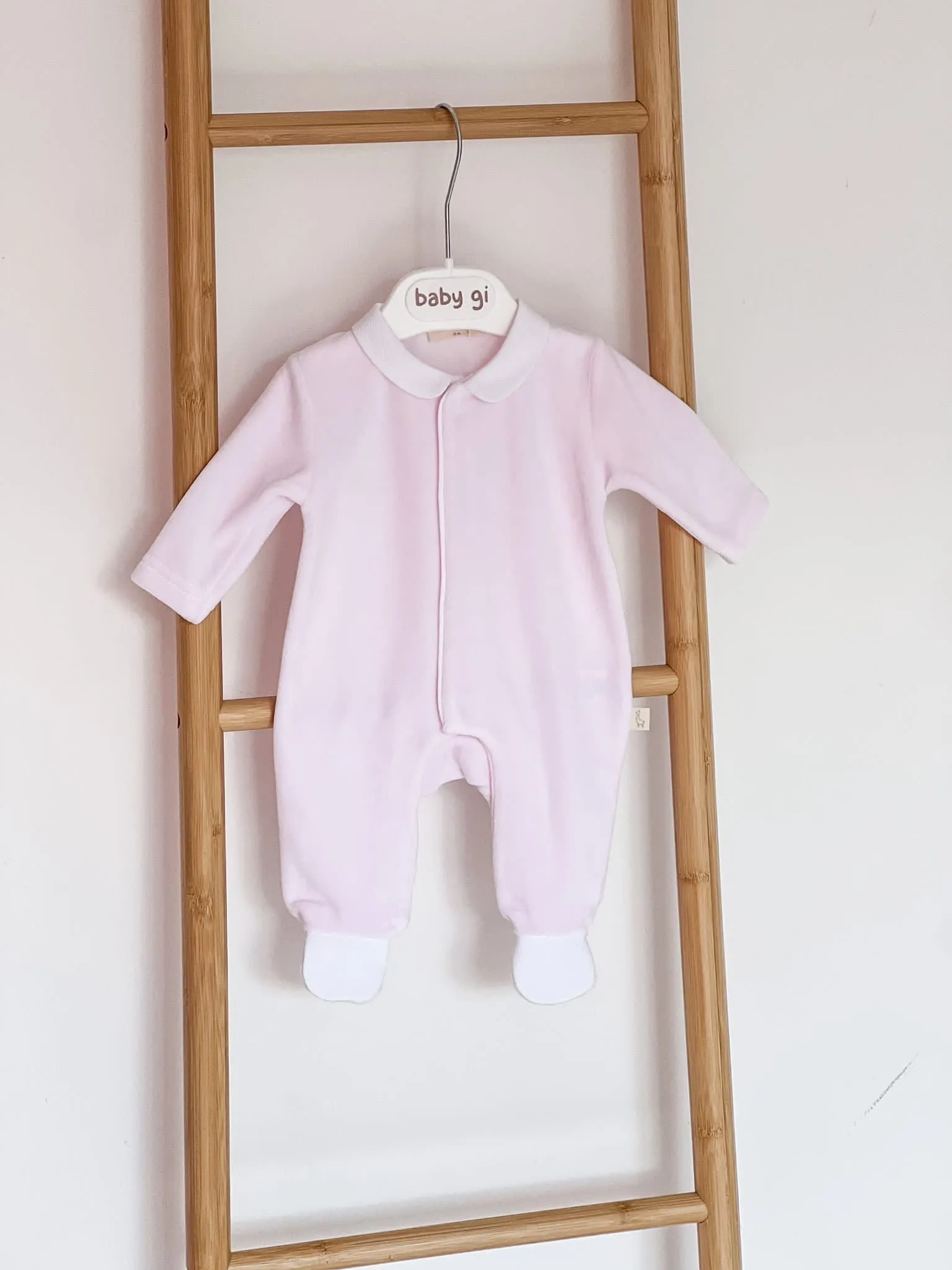 BabyGi Pink Angel Wing Peter Pan Baby Grow