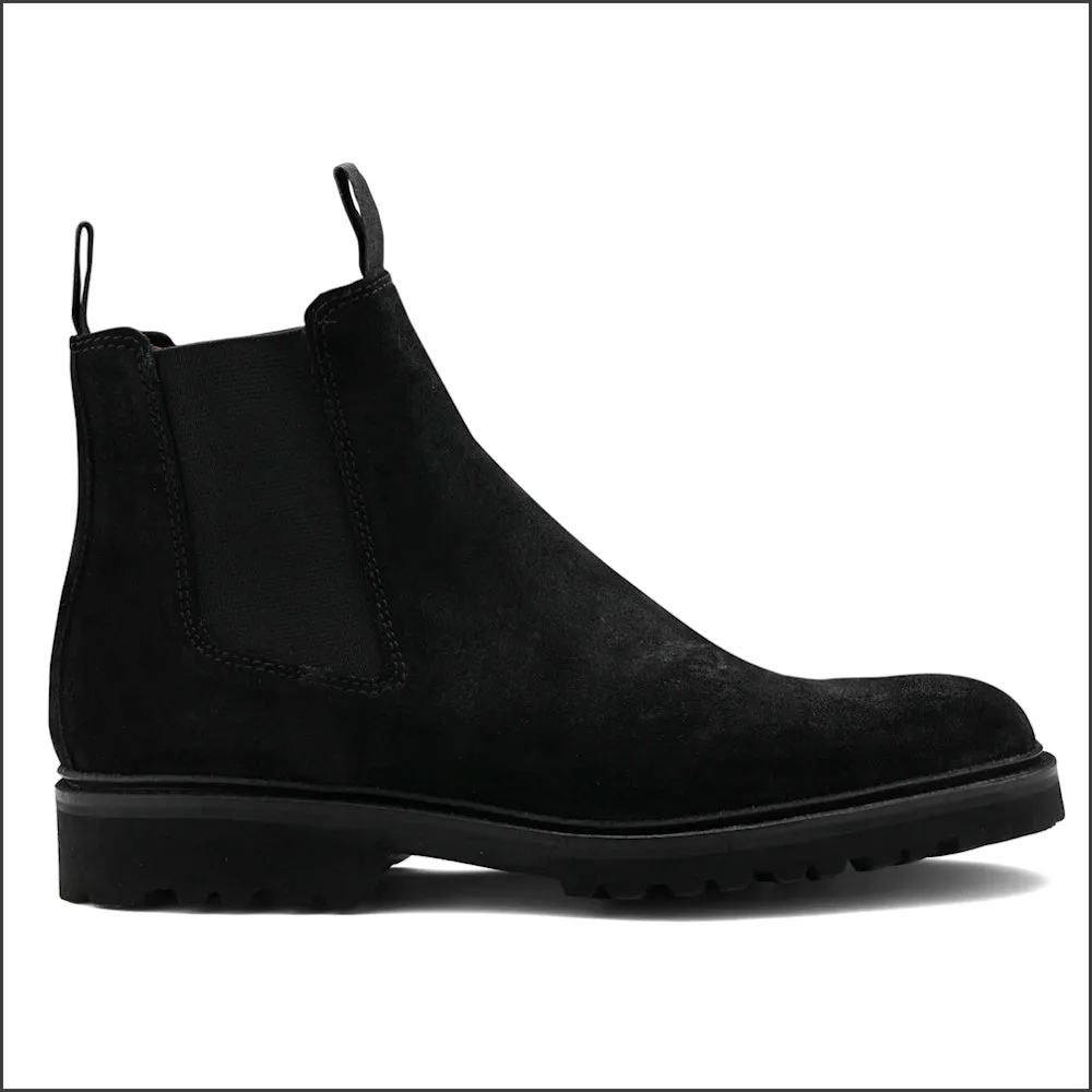 Barker Camborne - Black Waxy Suede Boot*