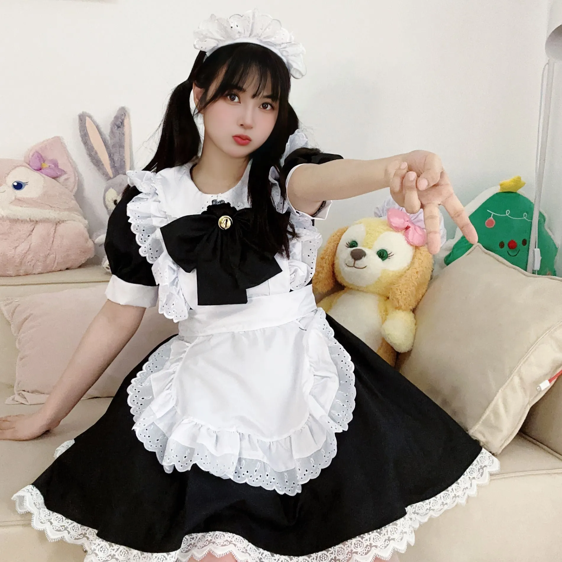 Black & White Lolita Maid Dress