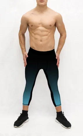 Black Aqua Men's Pocket Tights