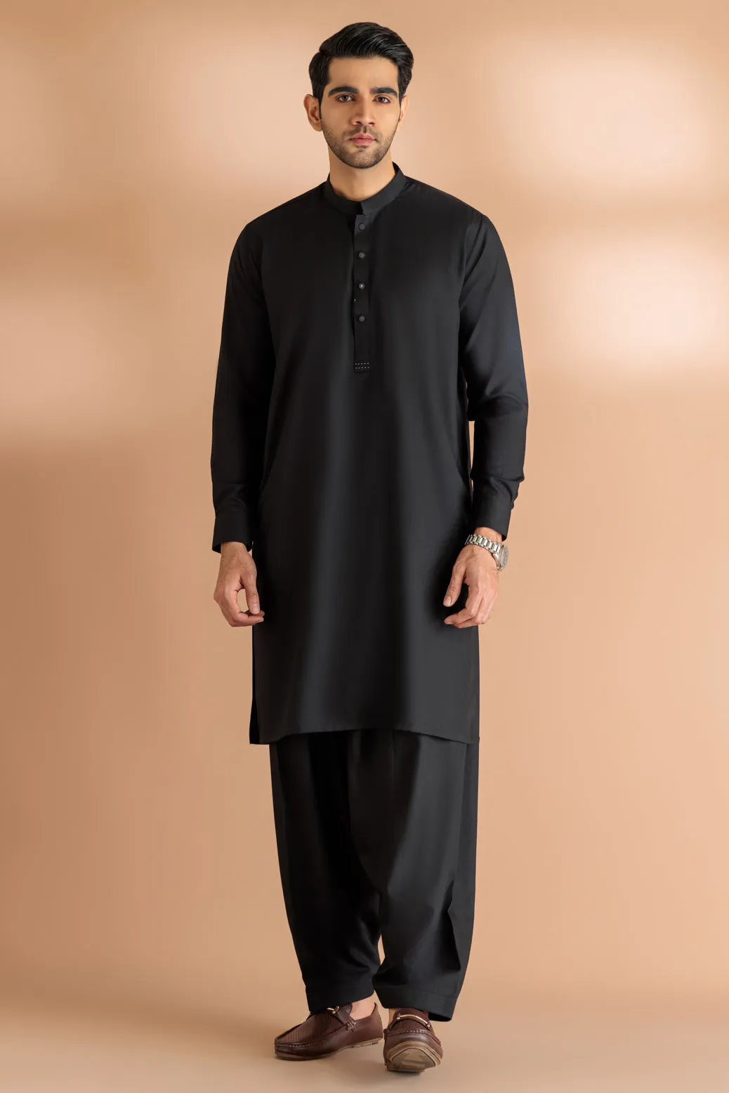 BLACK-BLENDED-SHALWAR SUIT - (GSBW23-025)