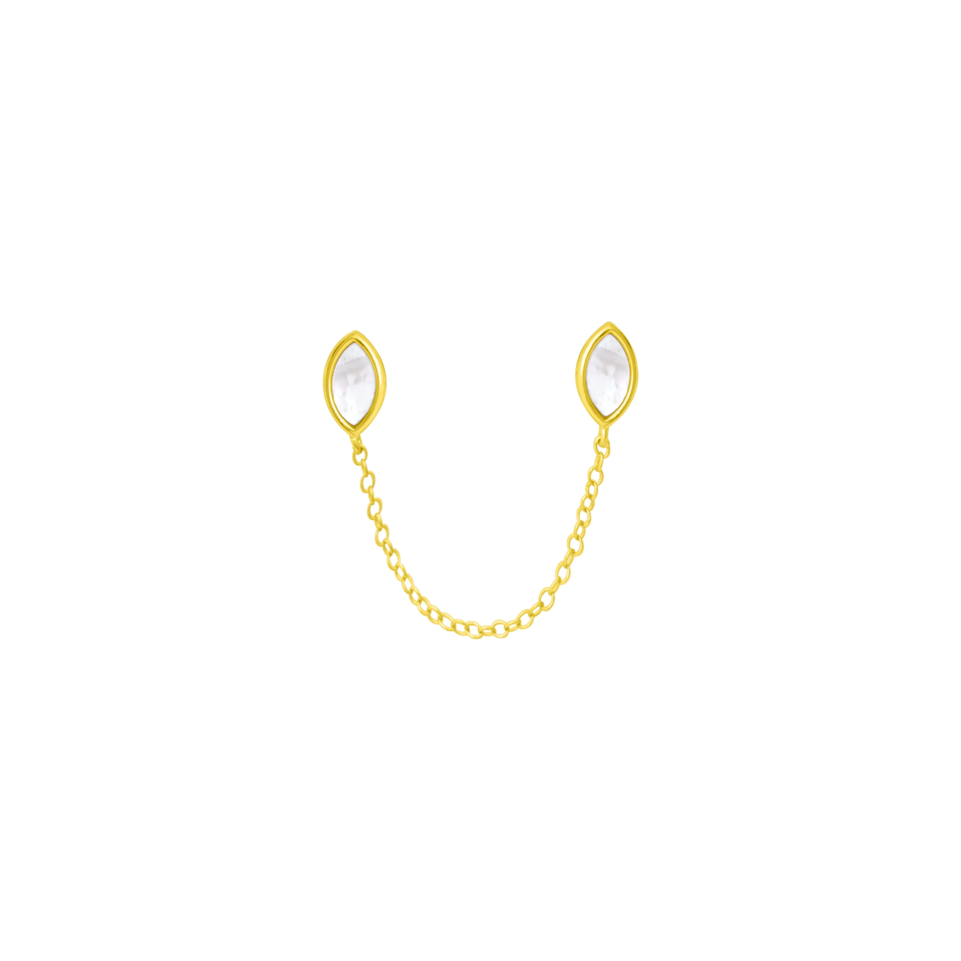 CASSIA CHAIN STUDS GOLD