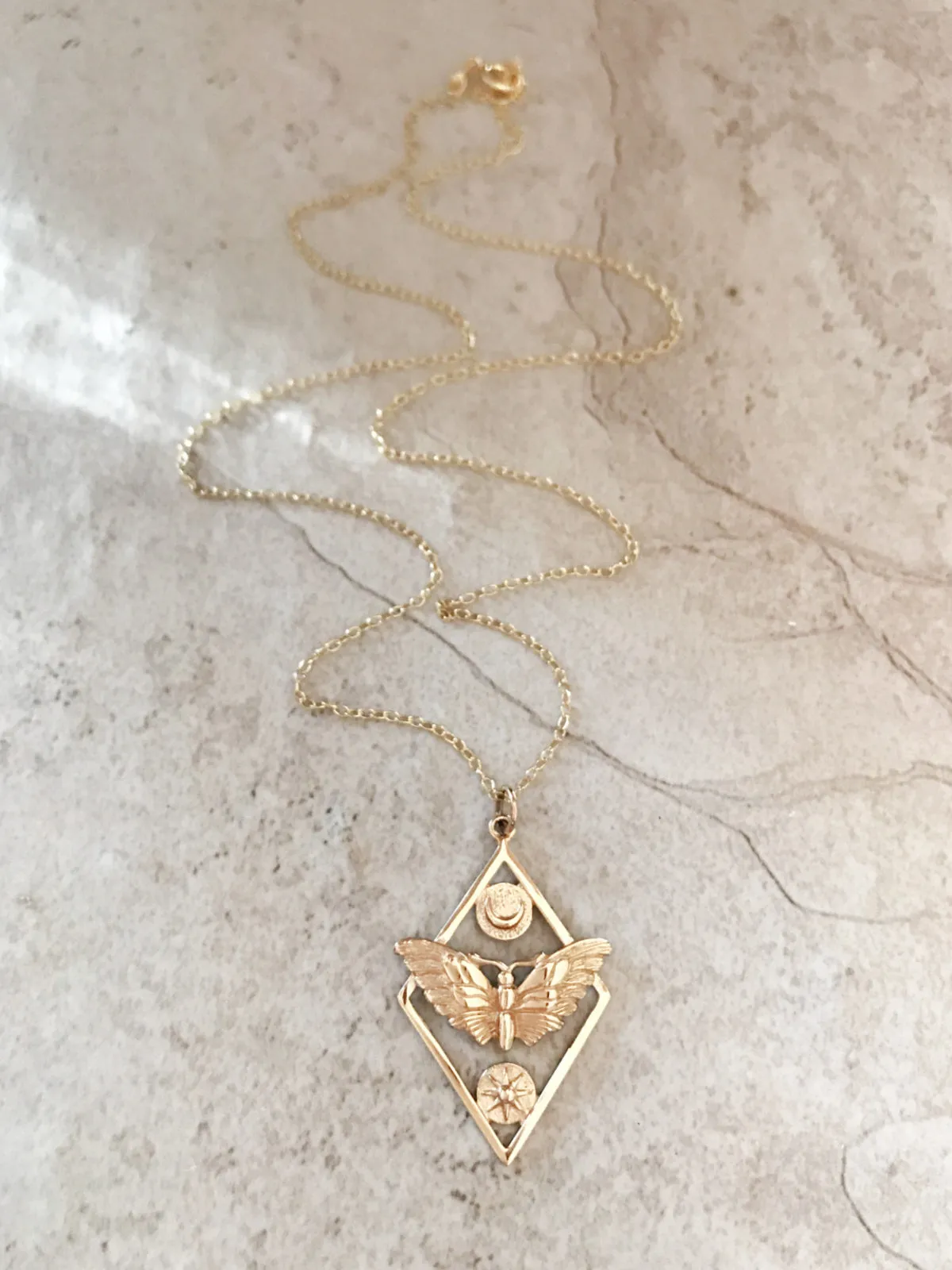 Celestial Moth Necklace