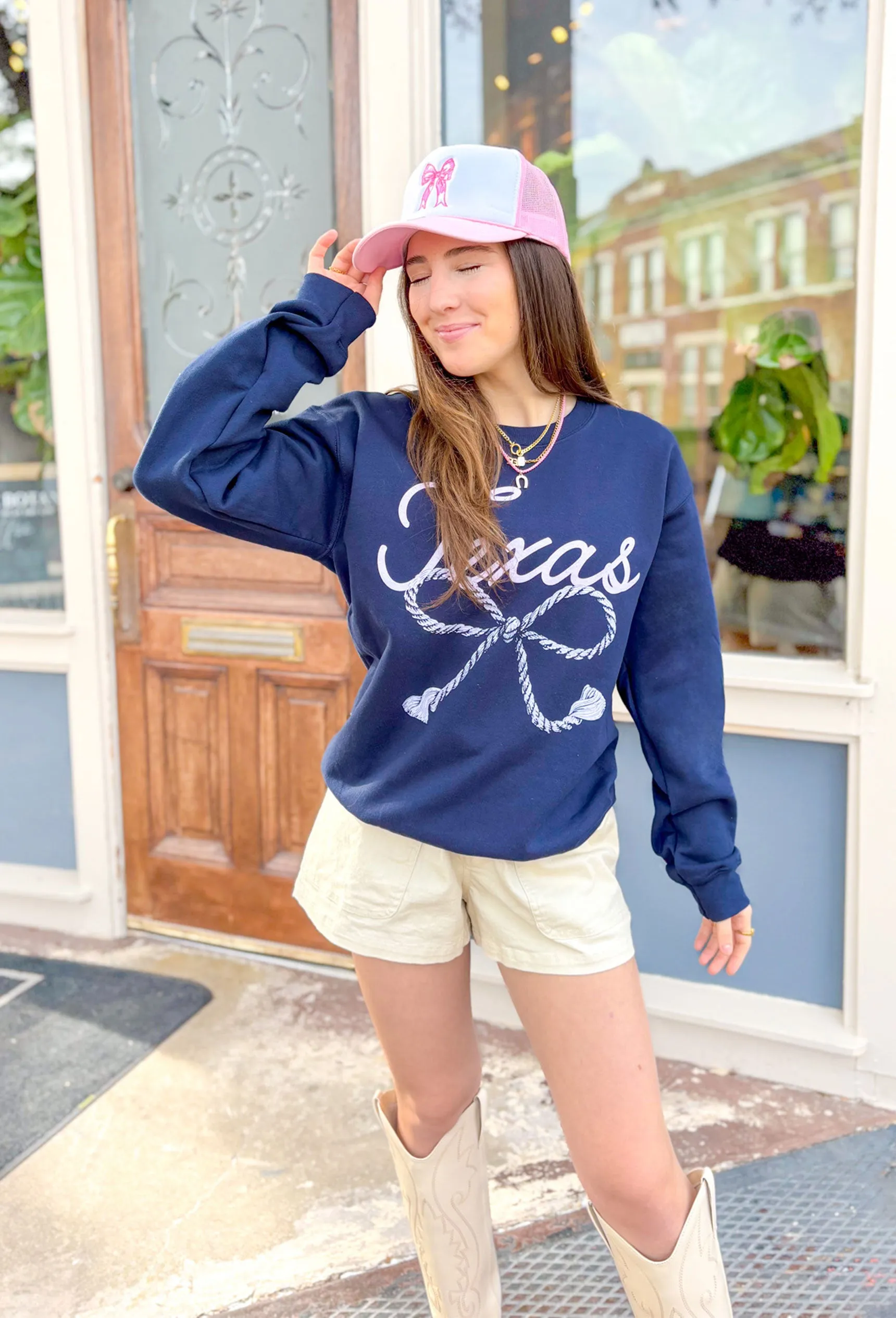 Charlie Southern: Texas Bow Sweatshirt