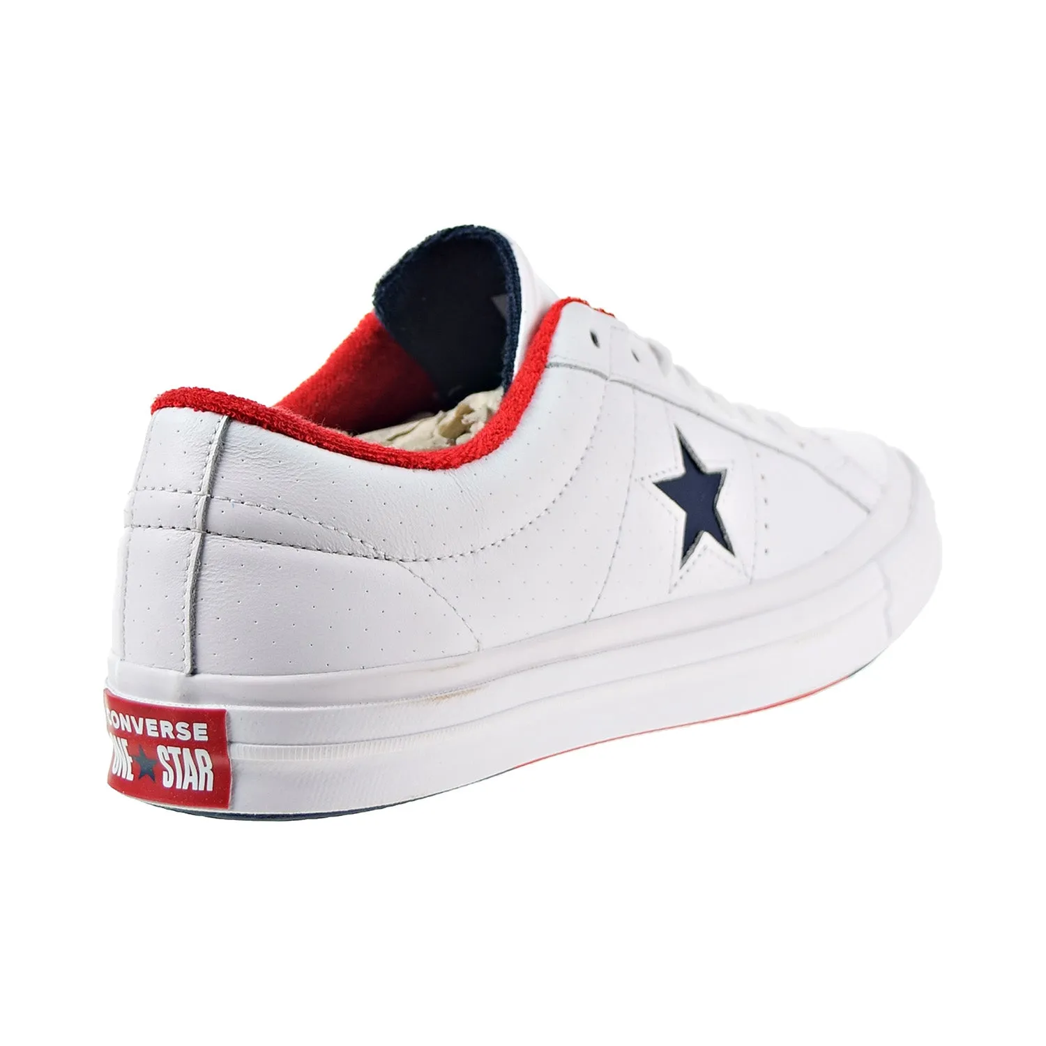 Converse One Star Ox Men's Shoes White-Athletic Navy