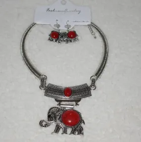 Elephant Necklace Set