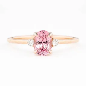 Emilie Ring 0.98ct Pink Spinel, 14K Rose Gold (One of a kind)