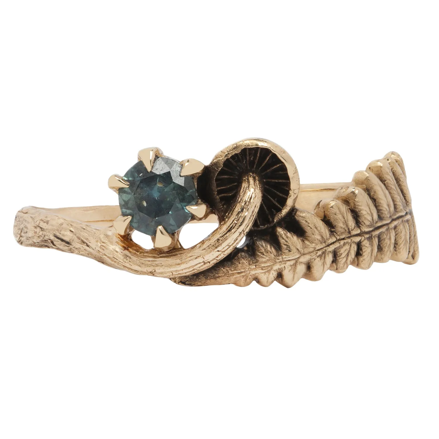 Fern and mushroom ring