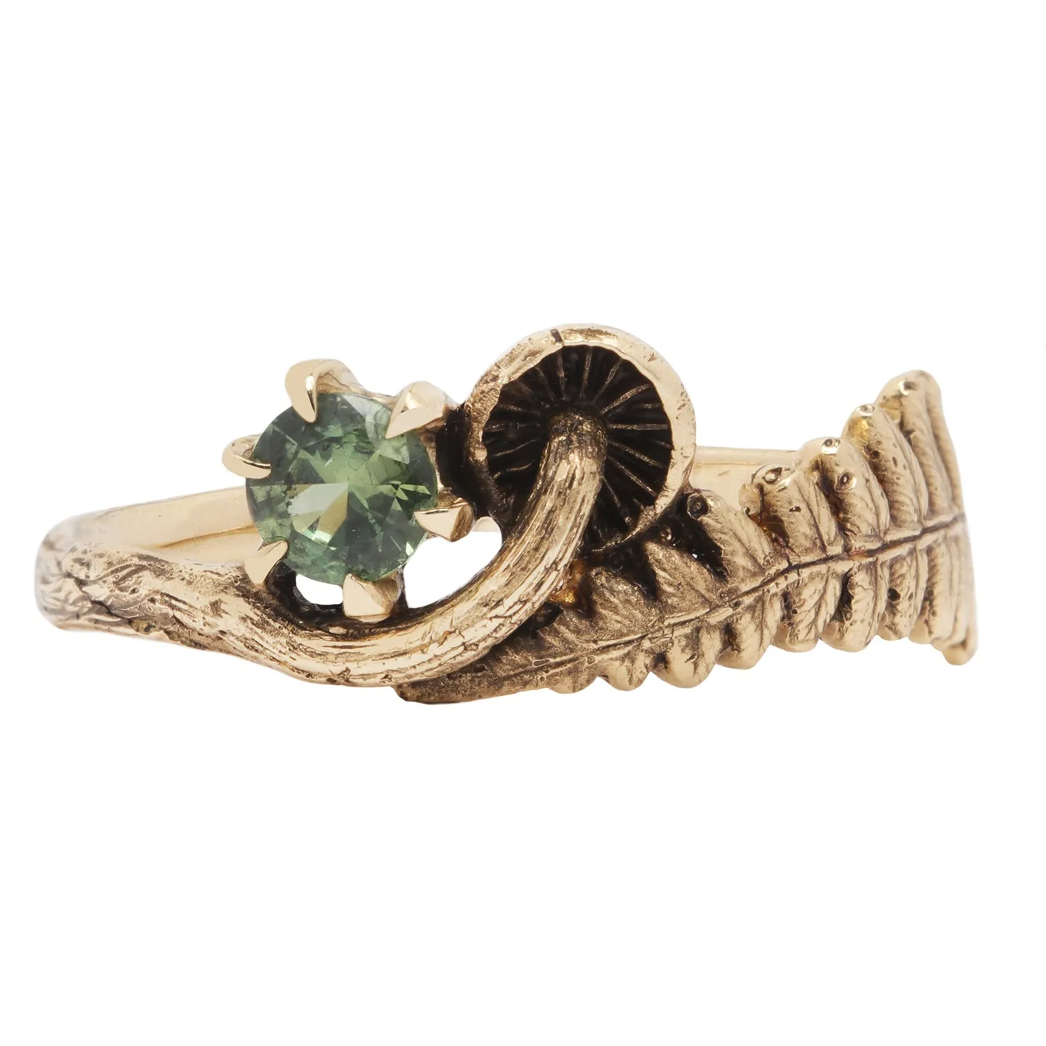 Fern and mushroom ring