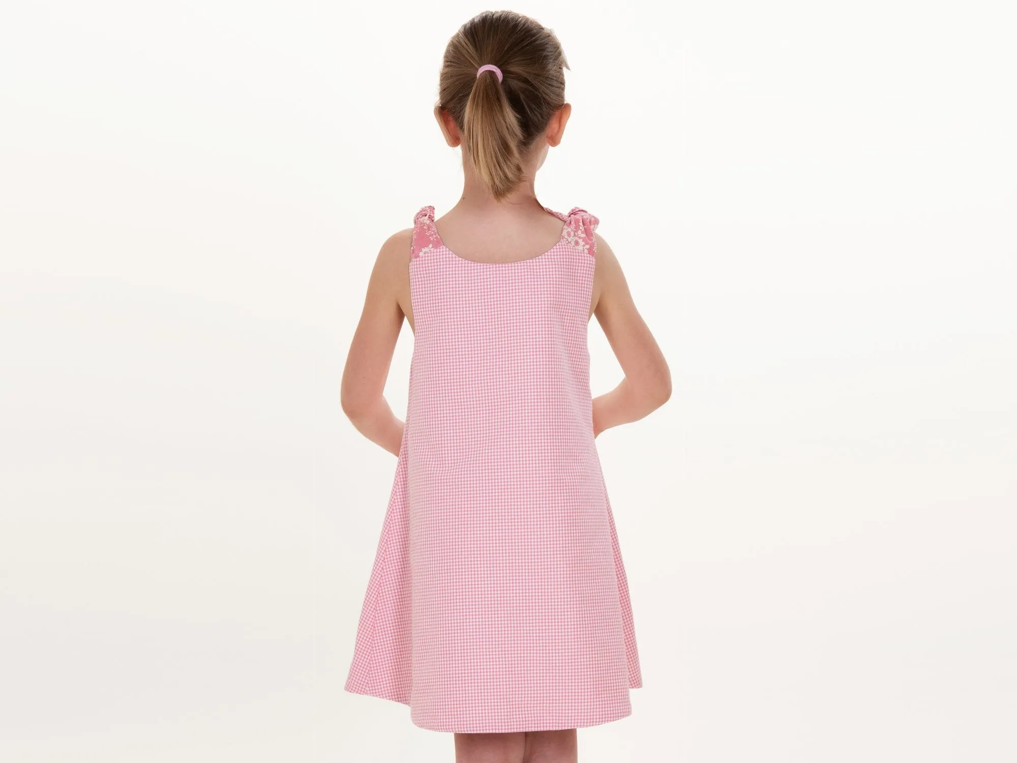 Girls pinafore dress sewing pattern ebook pdf JULE from Patternforkids