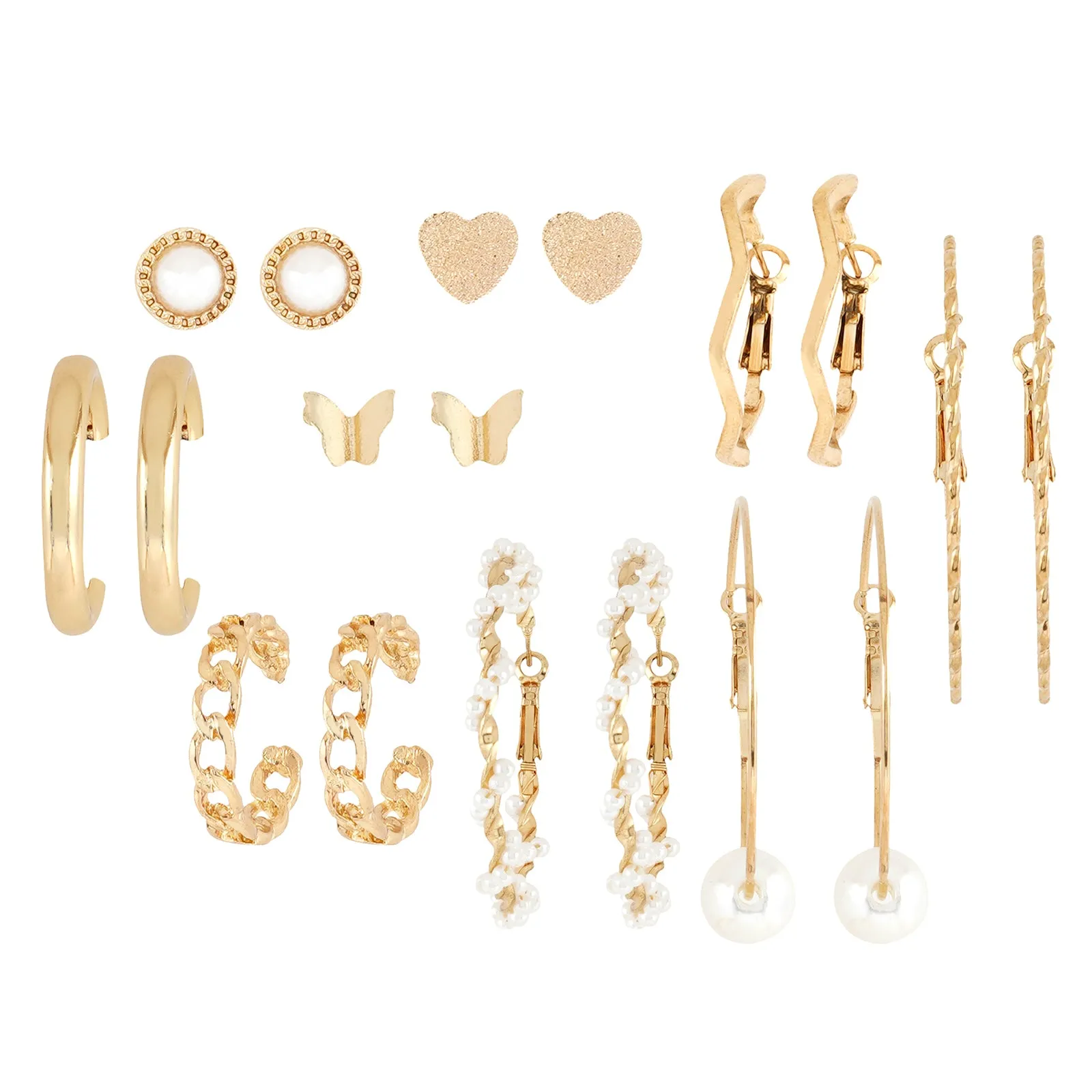 Goldy-Locks Earring Set