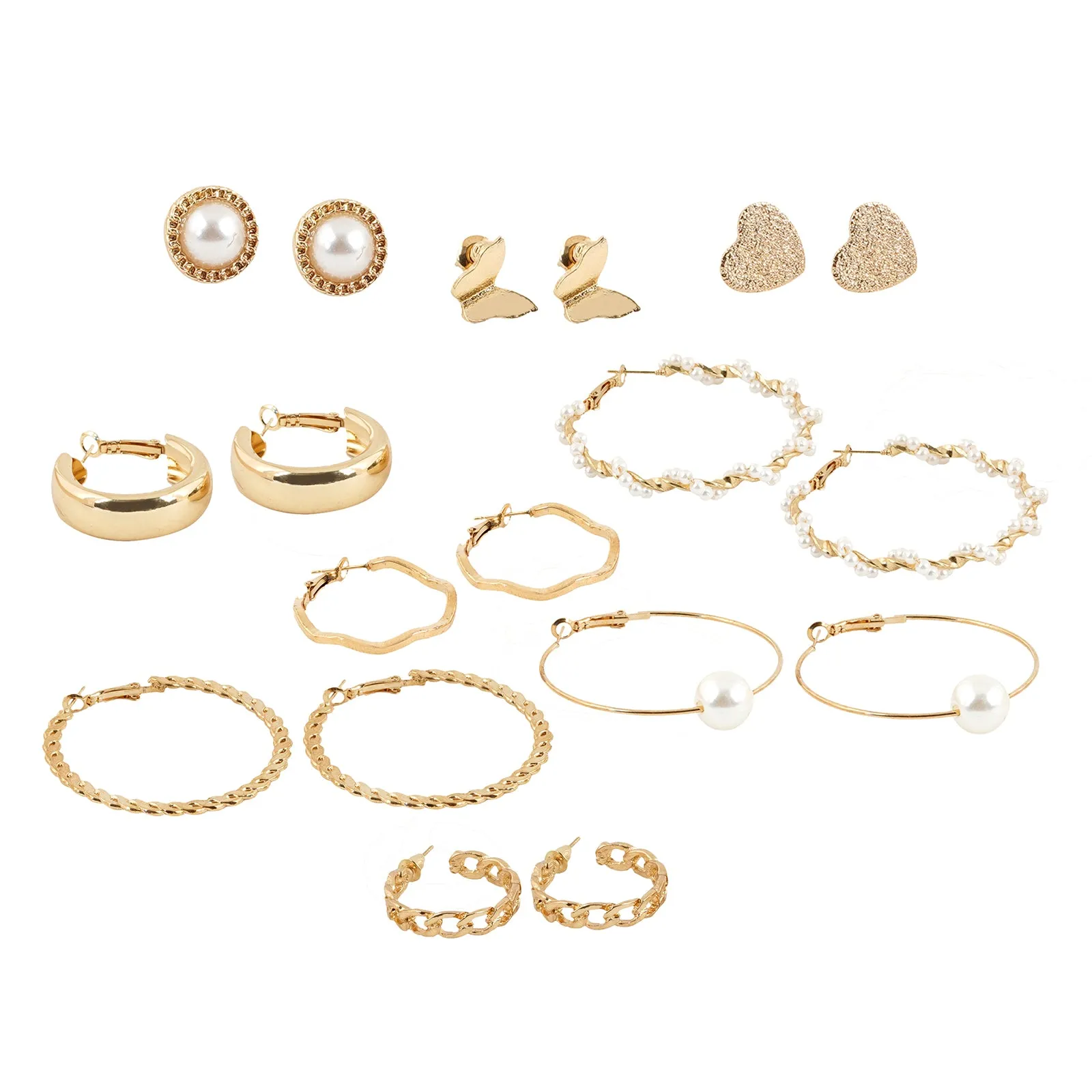 Goldy-Locks Earring Set