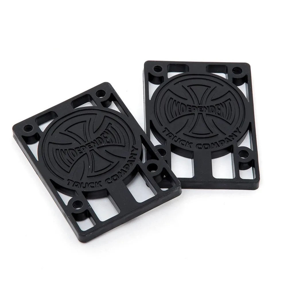 Independent 1/4" Riser Pads Black