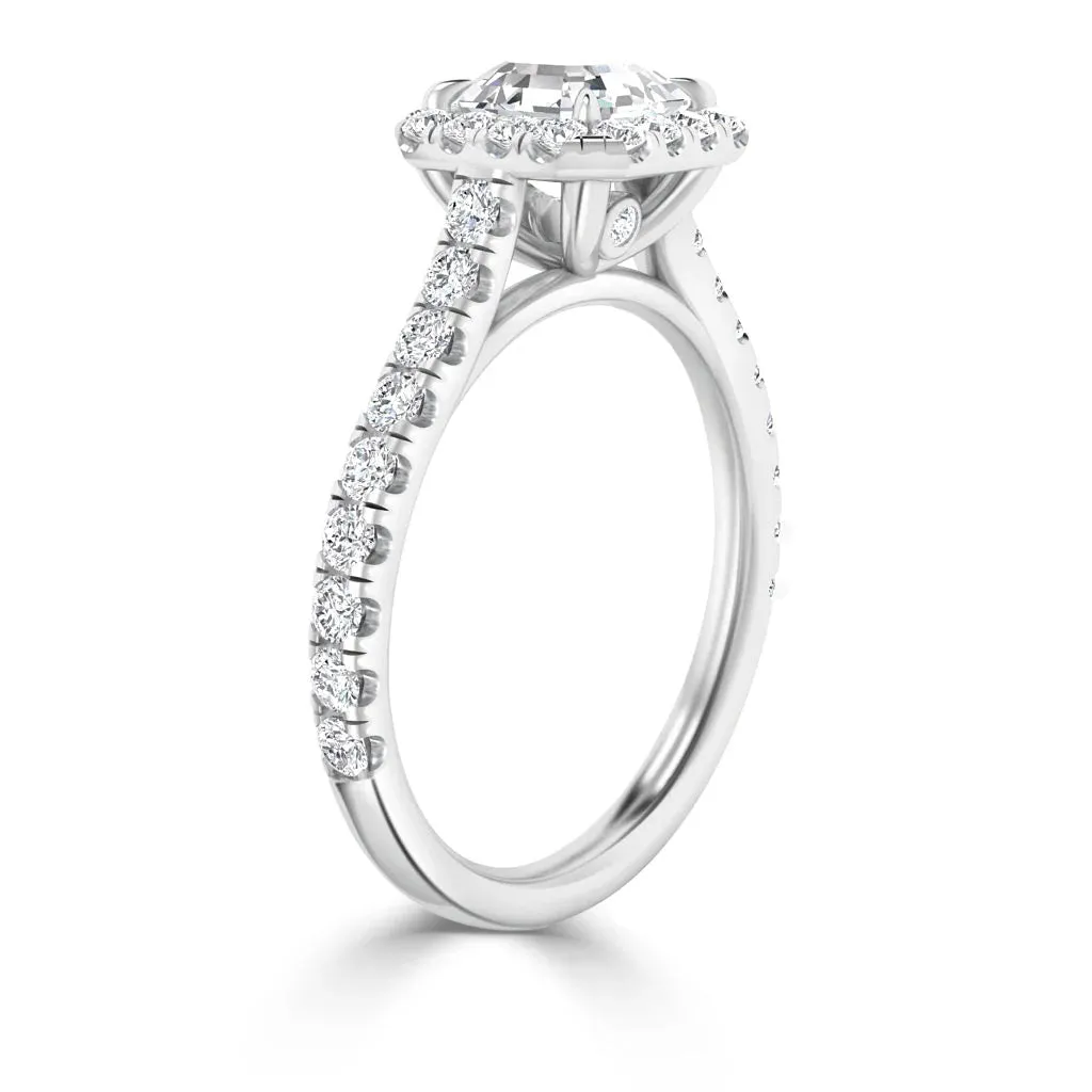 Jasmine - 18ct White Gold - Asscher