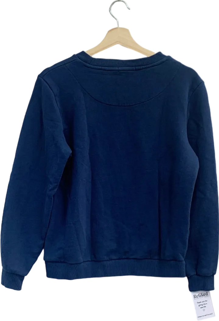 Joe Browns Navy Sunflower Print Sweatshirt UK 12