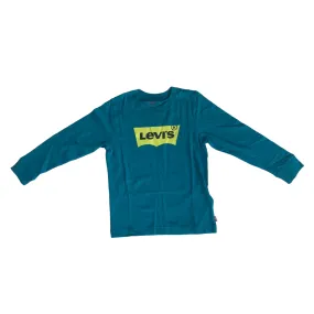 Levi's Kids Batwing boy's long sleeve t-shirt 9E8646 9E8646-B8B turquoise