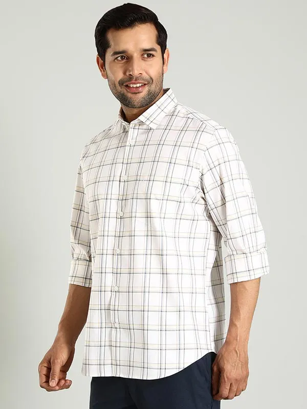 Men Checked Full Sleeve Cotton Shirt