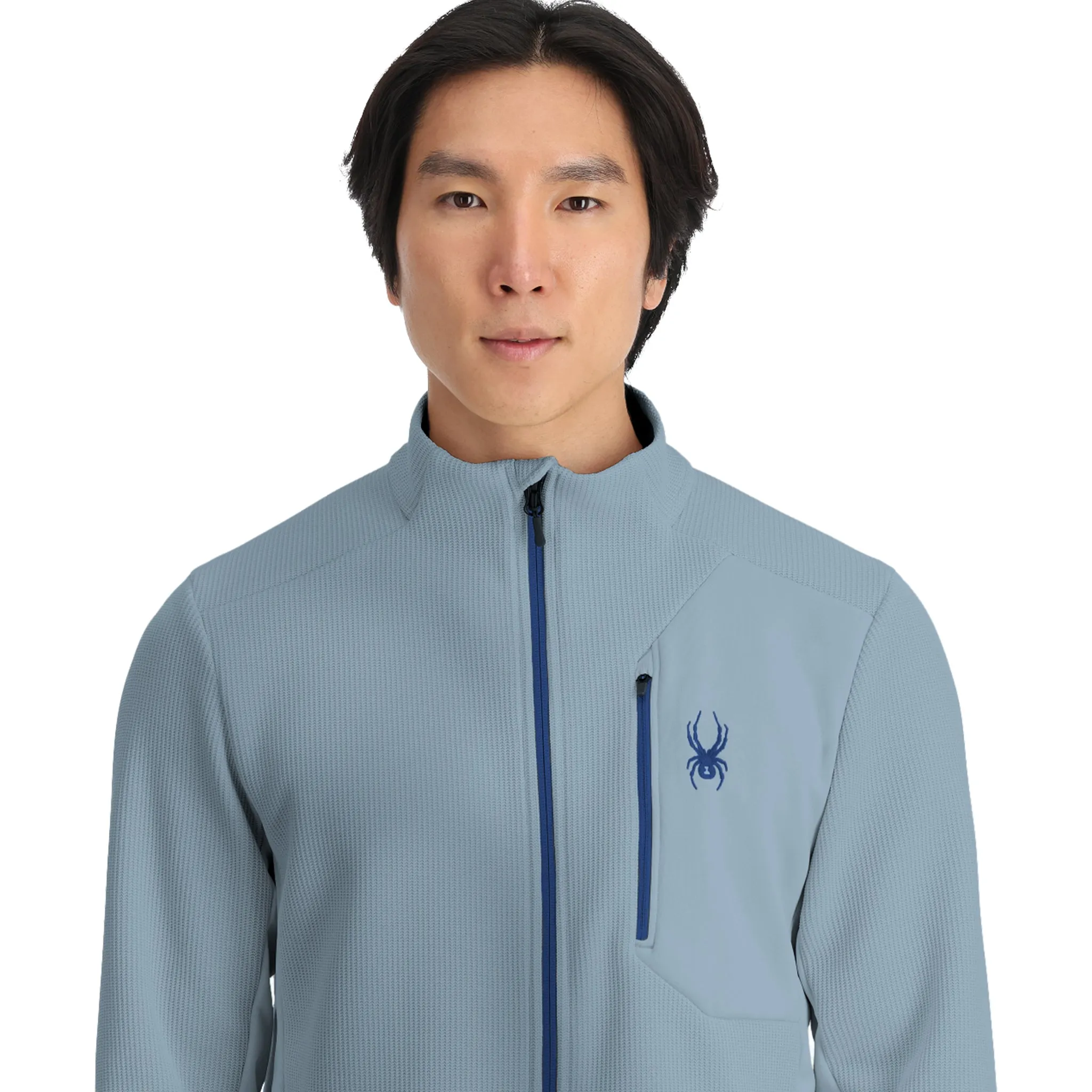 Mens Bandit Full Zip - Blue Fog