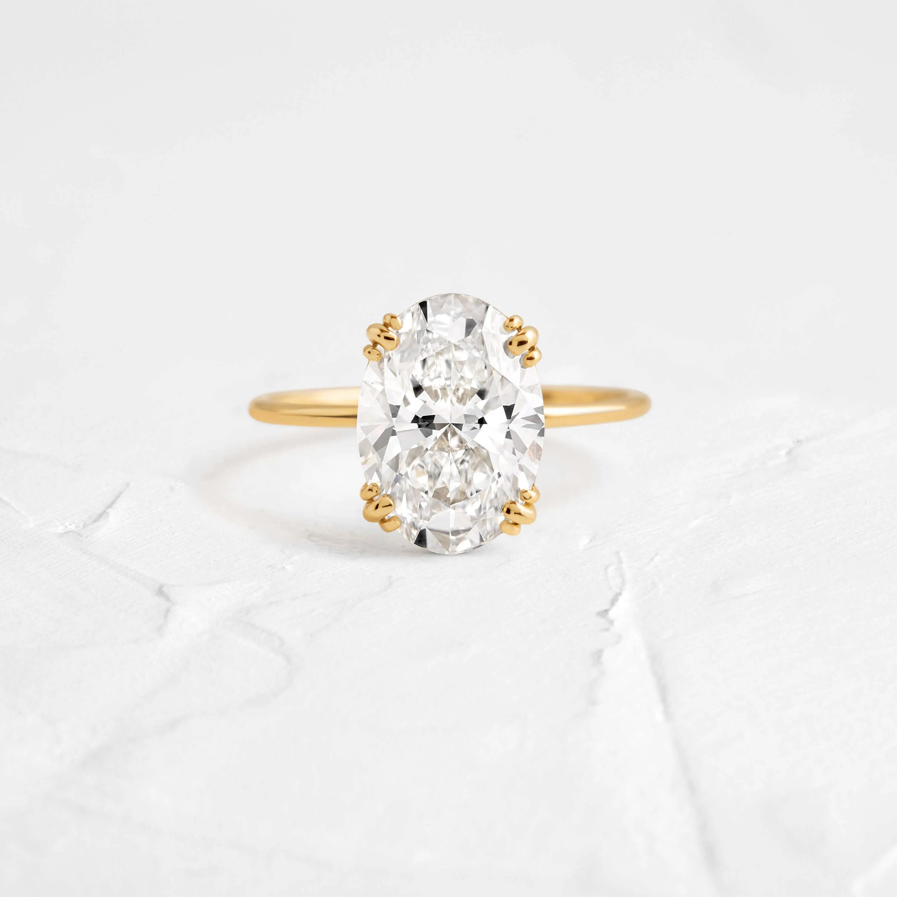 Nestled Ring, 3.01ct. Oval Cut