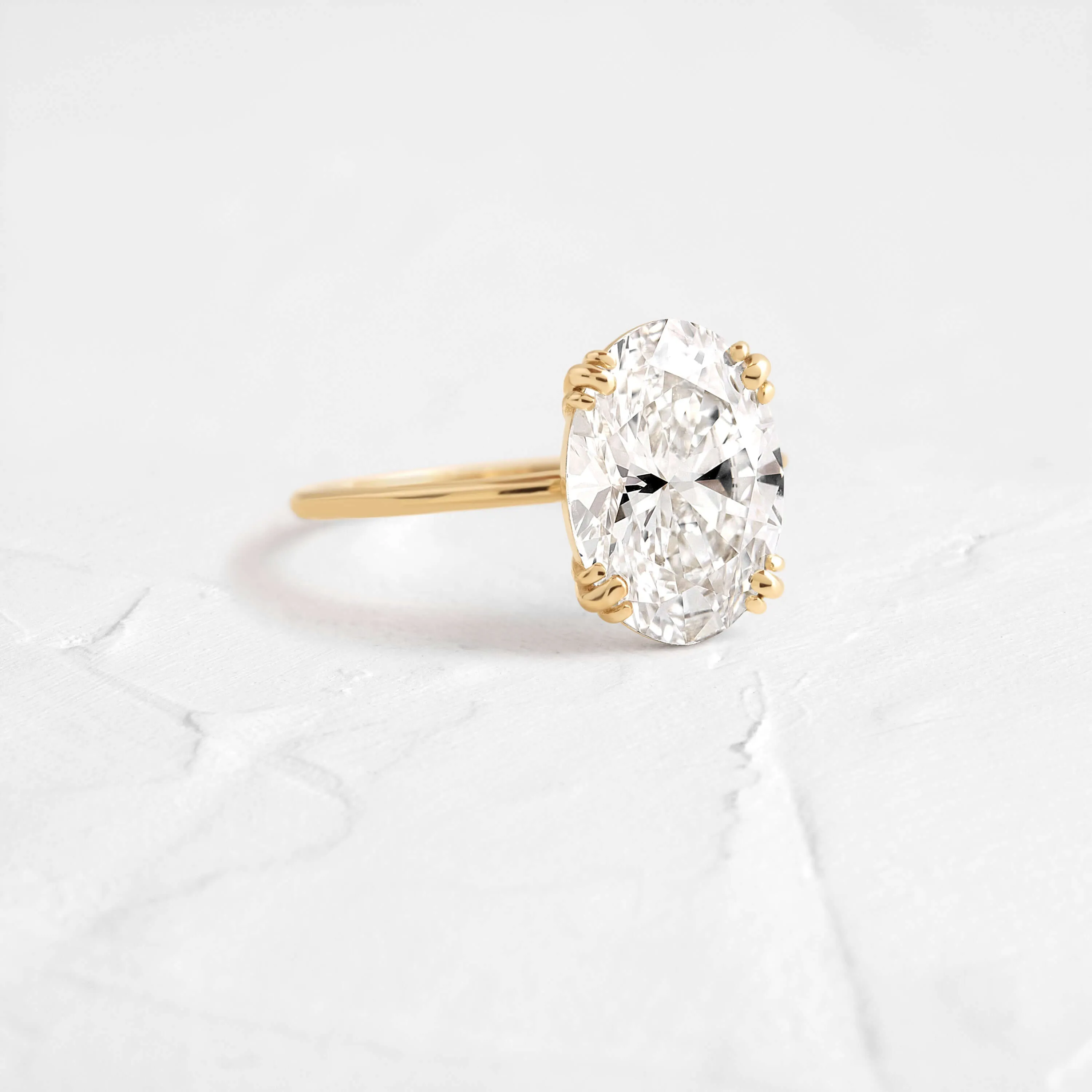 Nestled Ring, 3.01ct. Oval Cut