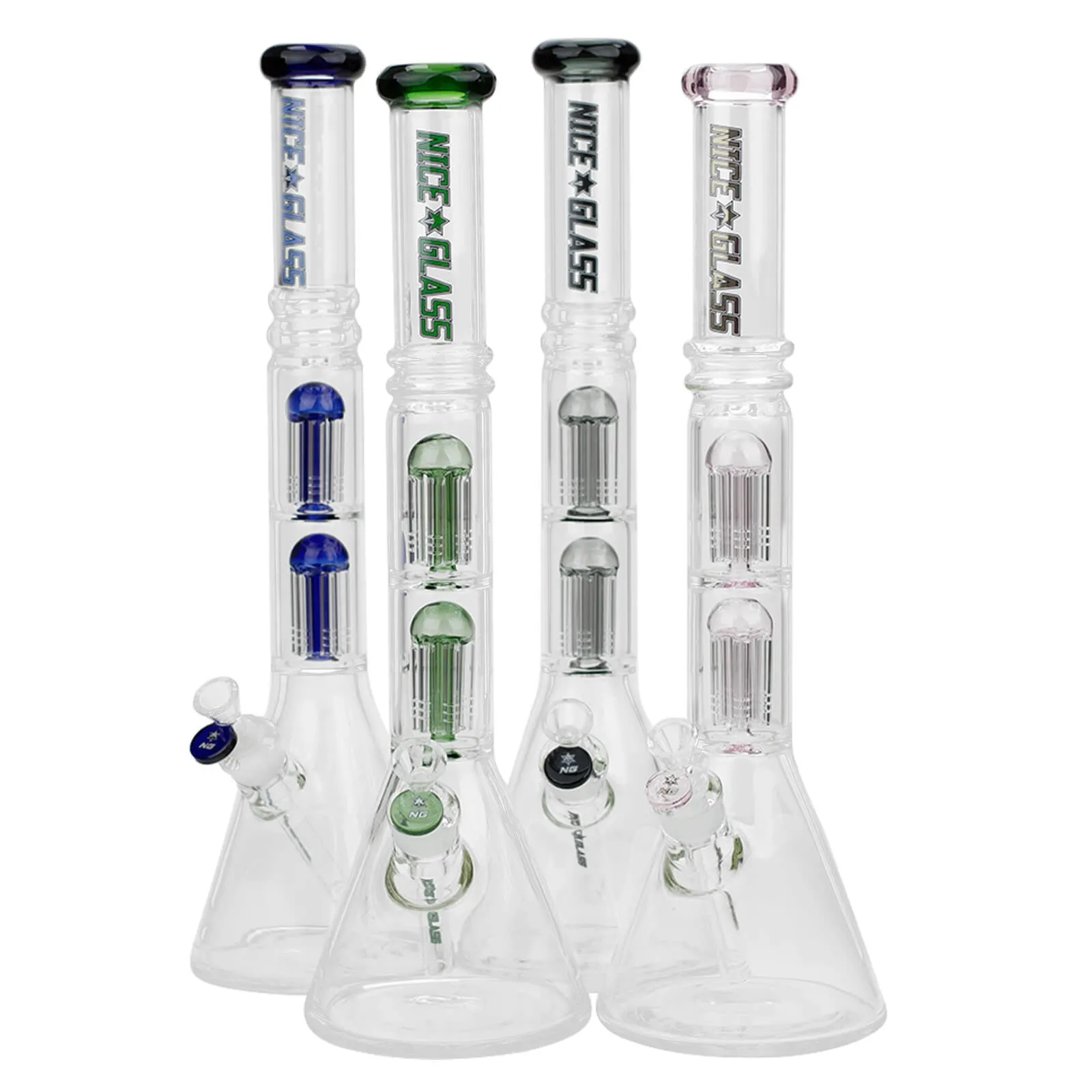 NG - 19"Double 6-Arm Tree Beaker Bong