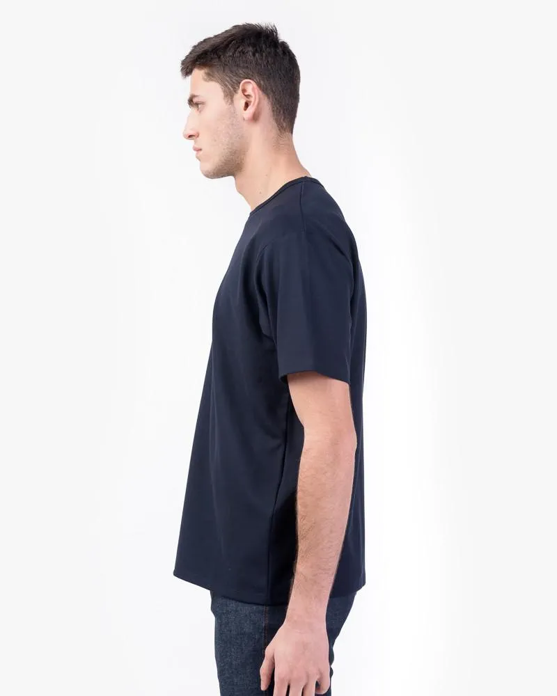 Niagara Pique Tee in Navy