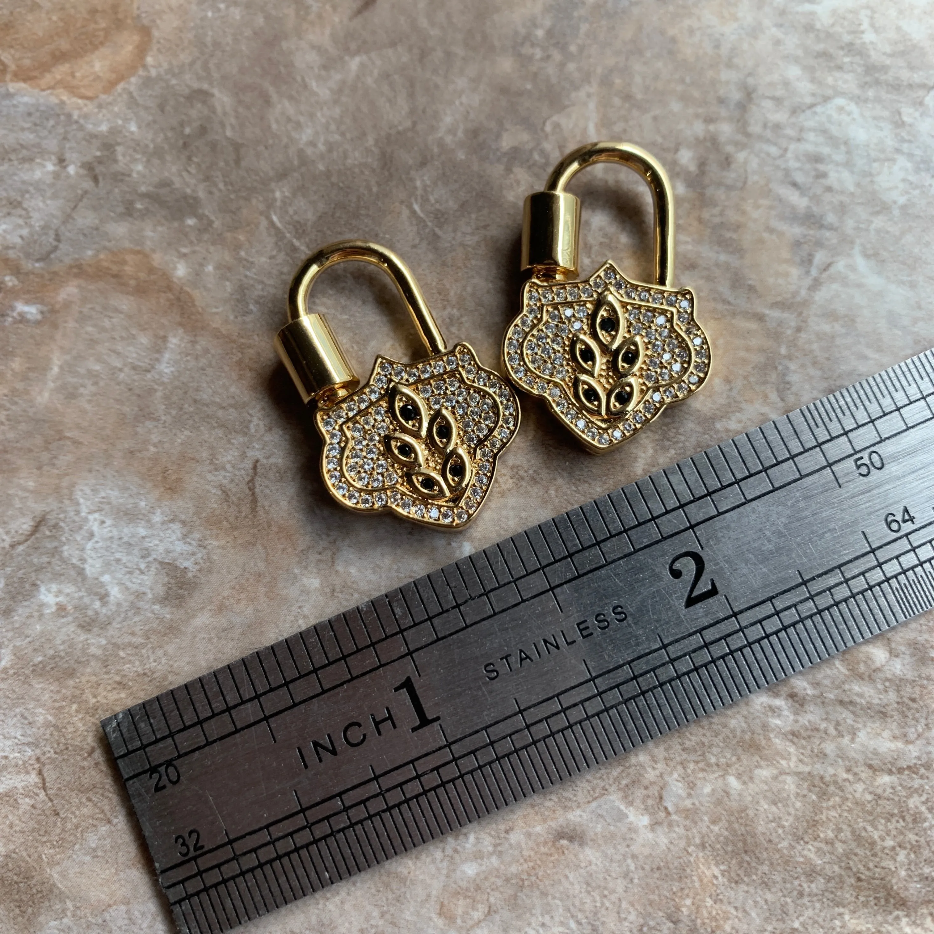 Pavé Locks and Clasps