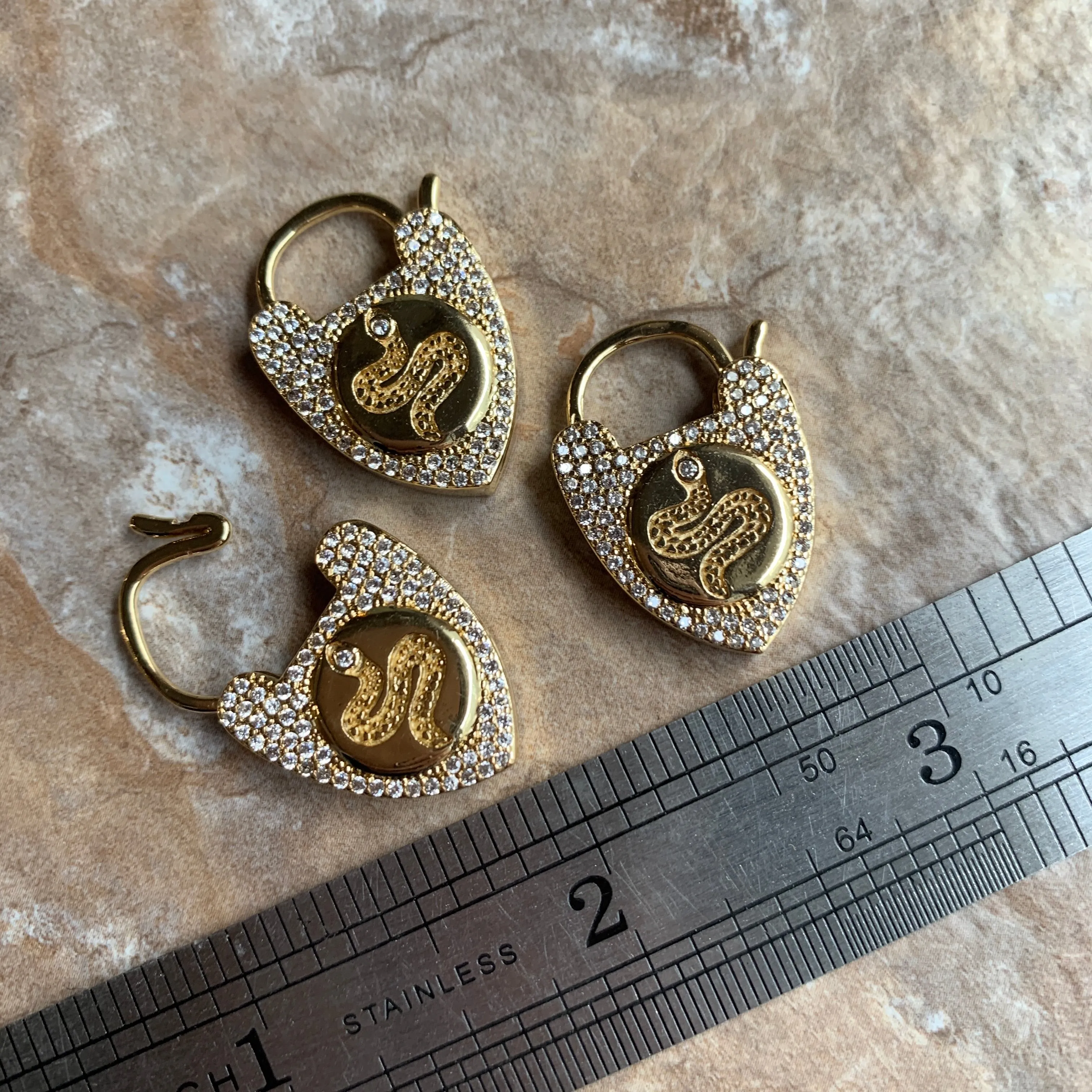 Pavé Locks and Clasps