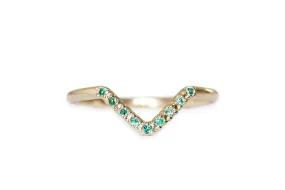 Peak Nove Emerald Ring