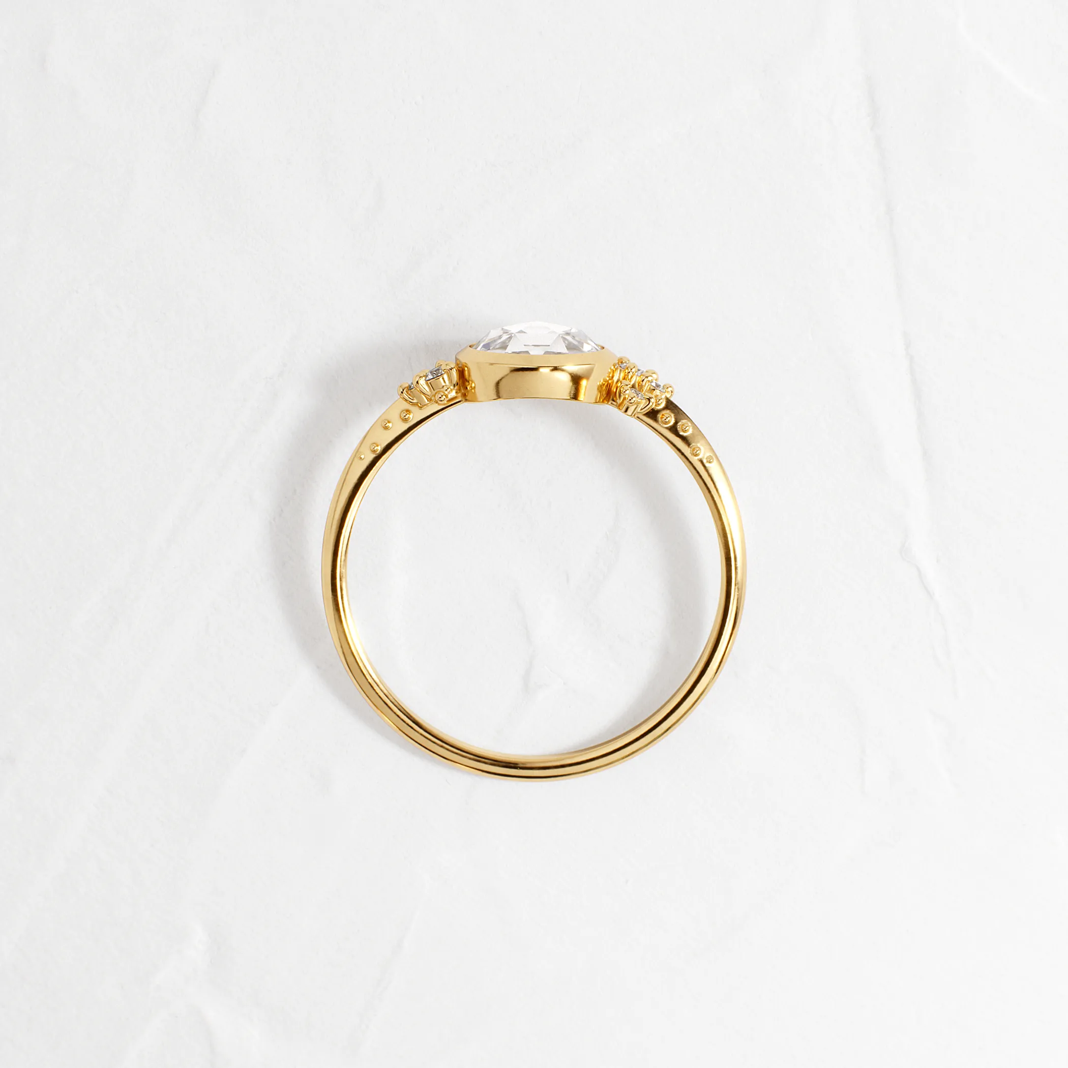 Pensive Ring, Rose Cut