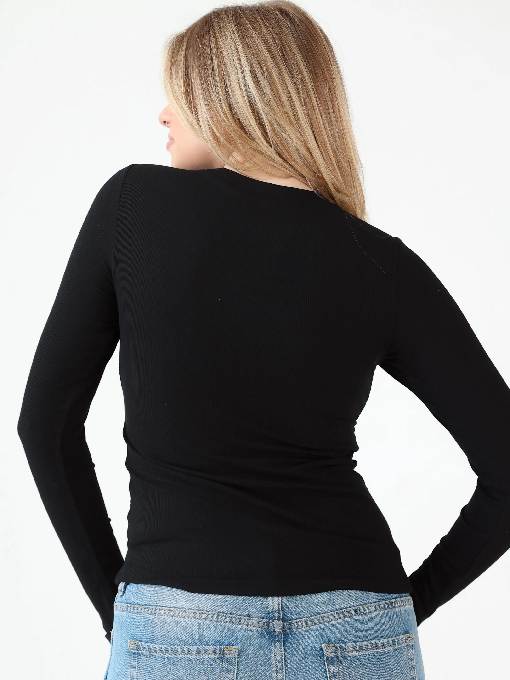 Ribbed Long Sleeve Brami