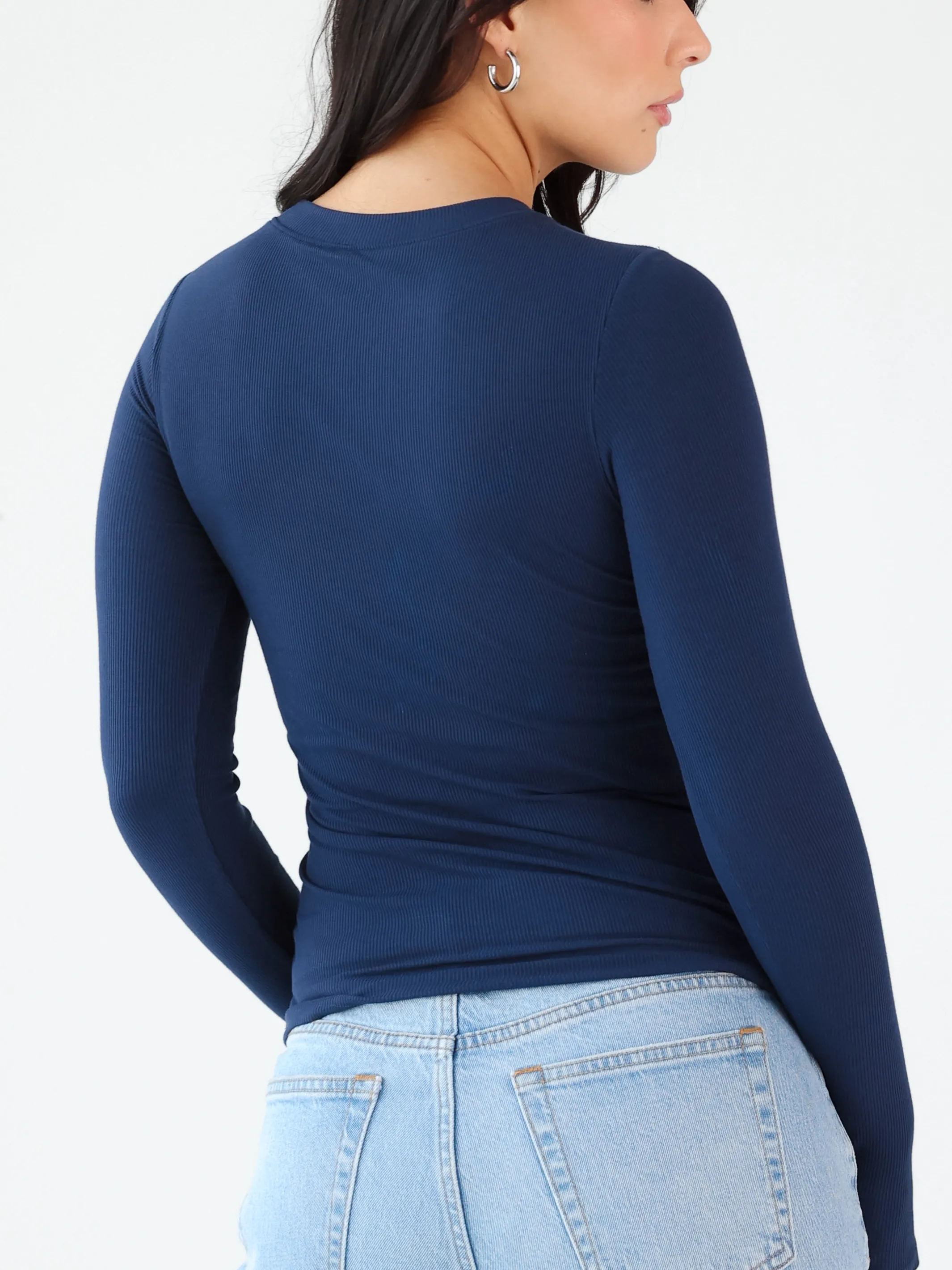 Ribbed Long Sleeve Brami