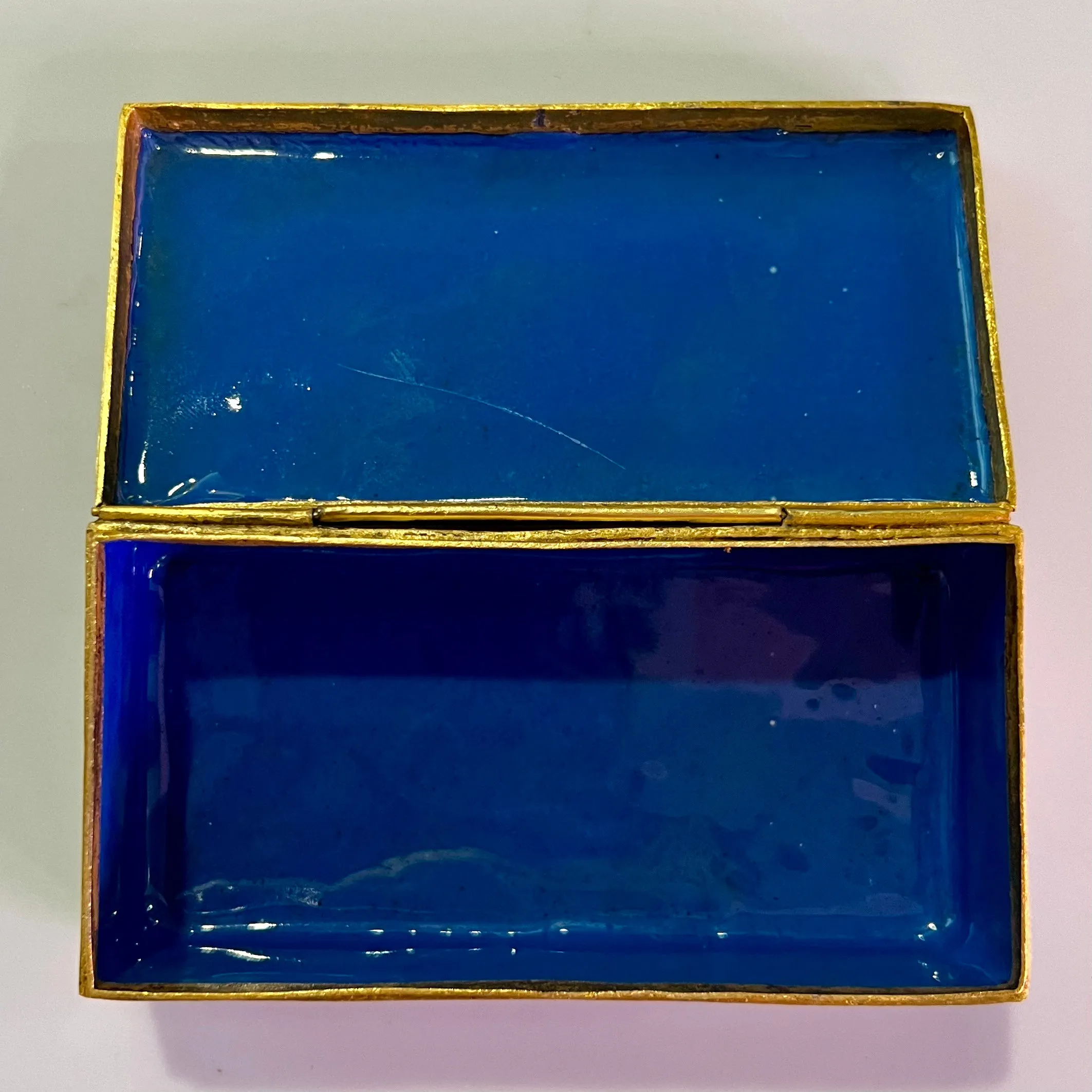 Rosy Blues Cloisonne Box