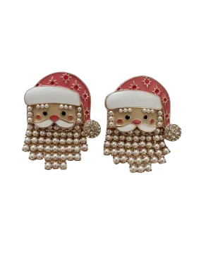 Santa Pearl Studs