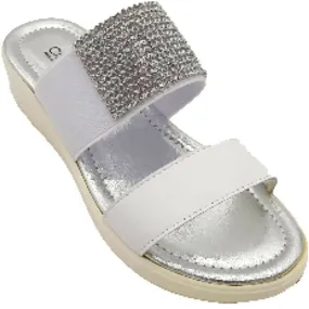 Scarpe da donna Cinzia Soft - Art. IAF12193 003 sandalo con strass bianco casual