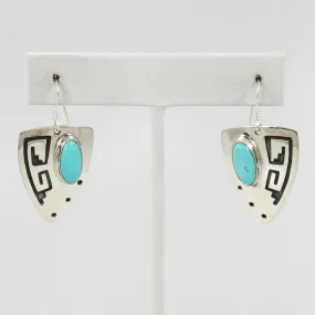 Sleeping Beauty Turquoise Earrings