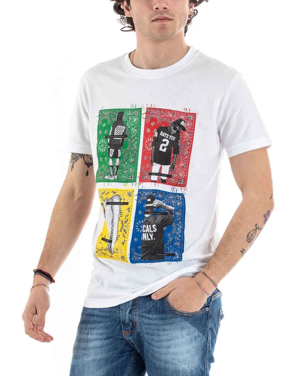 T-Shirt Uomo Stampa Still Alive Vari Colori Disegni Maglia Mezza Manica Casual GIOSAL