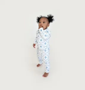 The Baby PJ Set - Blue Trellis