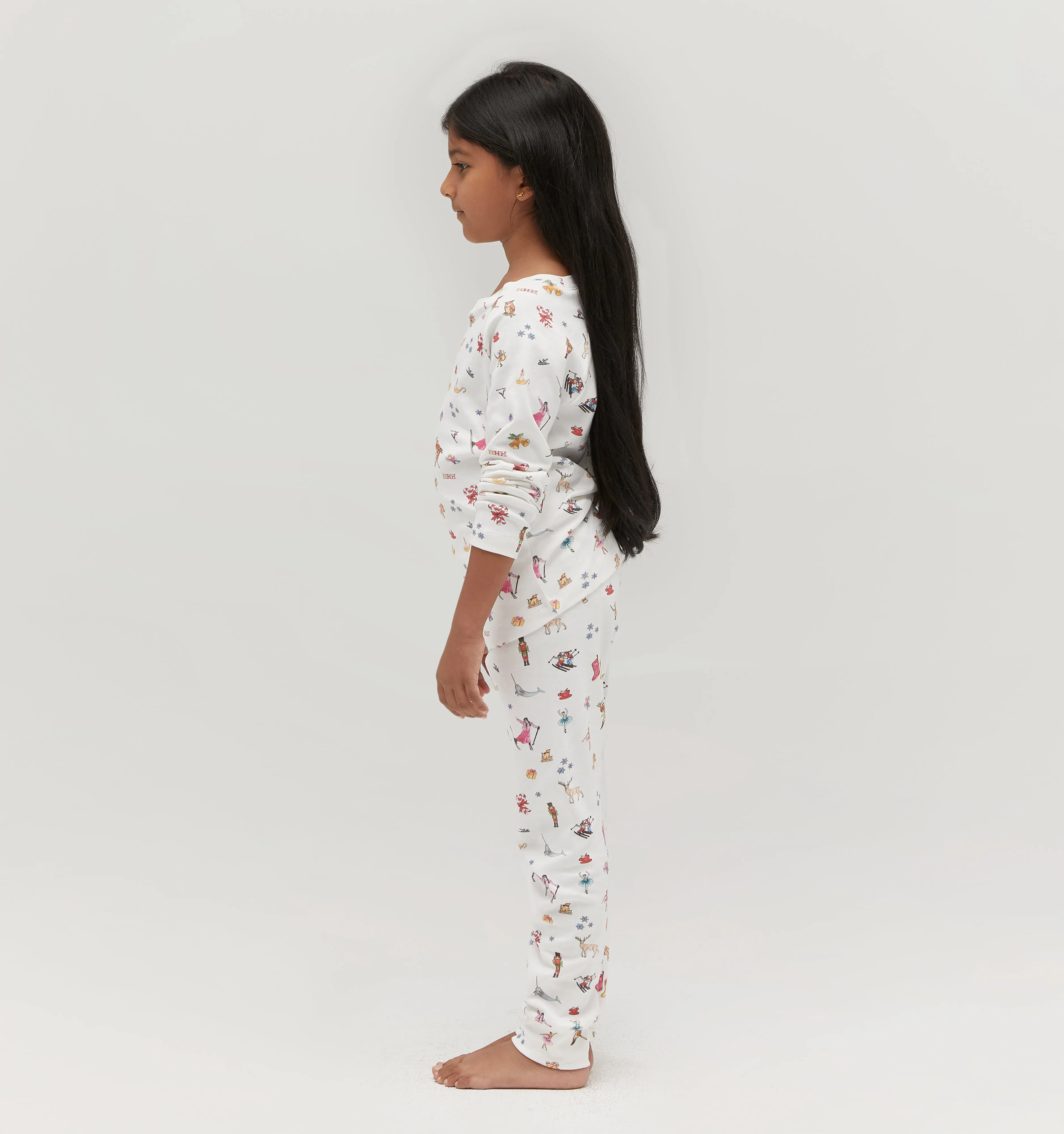 The Tiny Holiday Pajama Set - Skier’s Delight