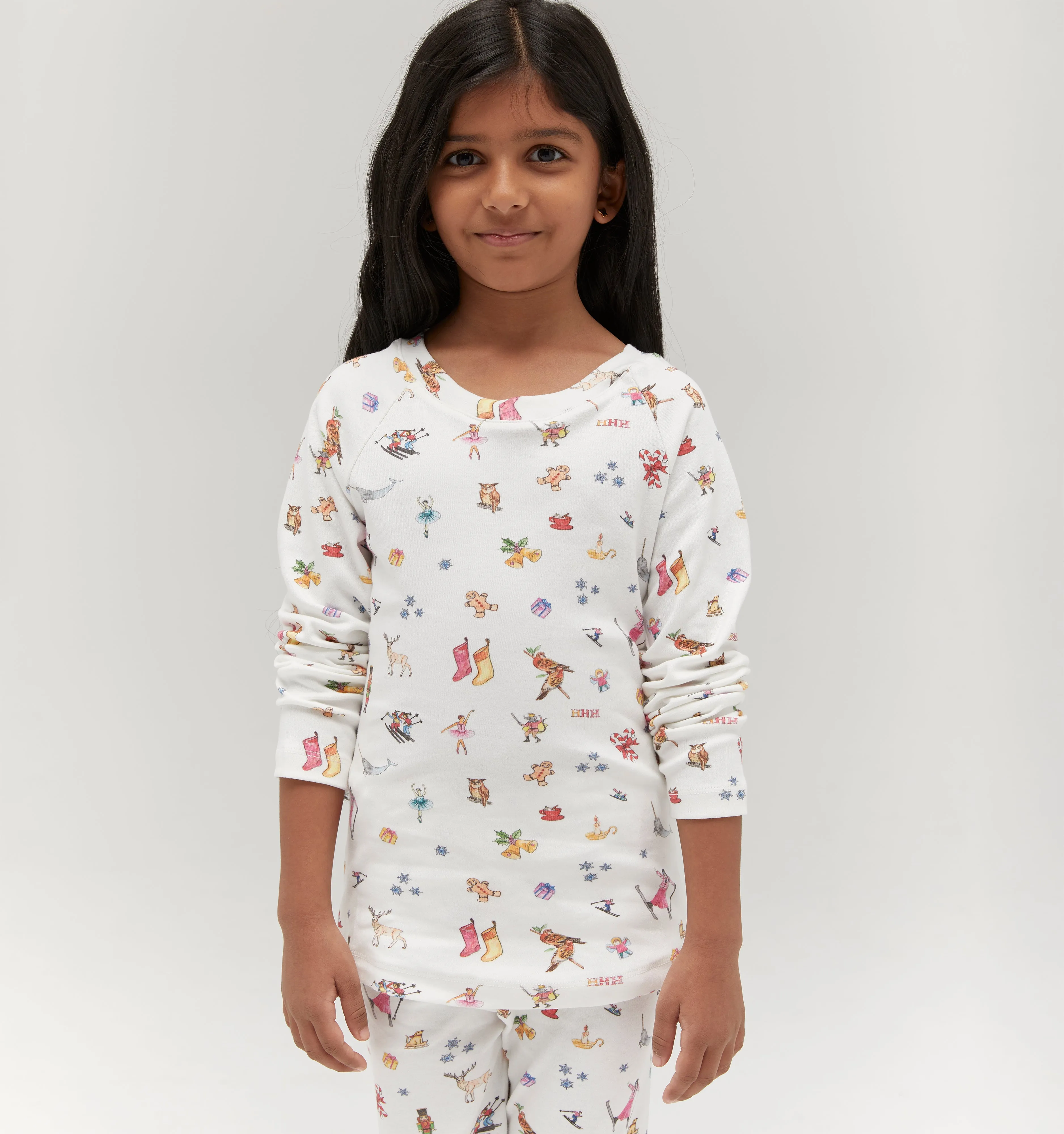 The Tiny Holiday Pajama Set - Skier’s Delight